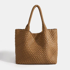 Eivissa Faux Leather Woven Totes - 16 Colors