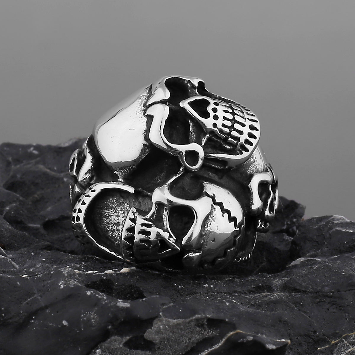 Three Skeleton Personality Ring