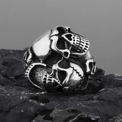 Three Skeleton Personality Ring