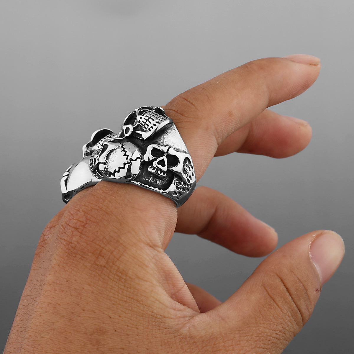 Three Skeleton Personality Ring