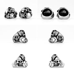 Three Skeleton Personality Ring
