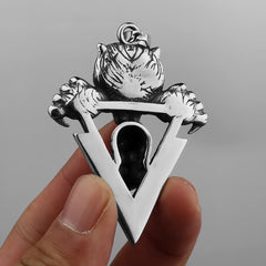 Tiger Head and Ghost Head Necklace