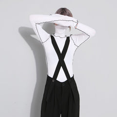 Tosi Color Contrast Tissue Turtleneck Top - 2 Colors