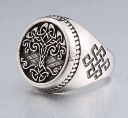 Tree of Life Celtic Signet Ring
