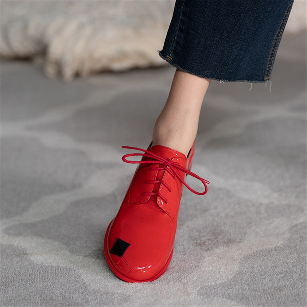 Uma Patent Leather Brogues - 3 Colors