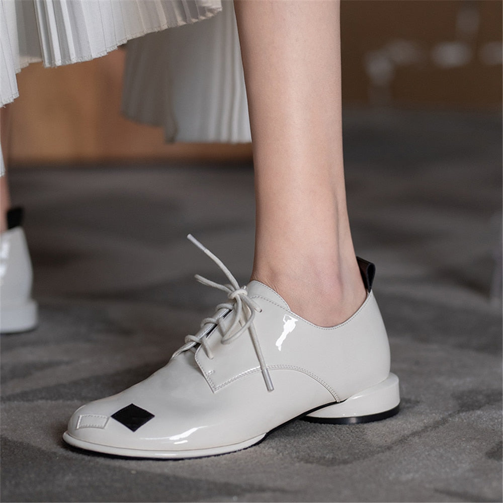 Uma Patent Leather Brogues - SIZE 39 - SALE