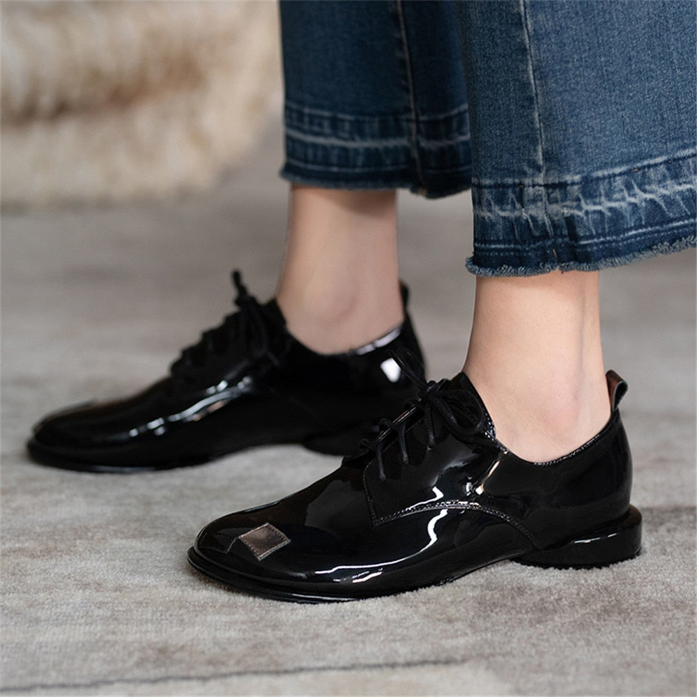 Uma Patent Leather Brogues - SIZE 39 - SALE