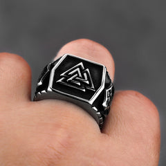 Valknut Thor's Hammer Mjolnir Ring