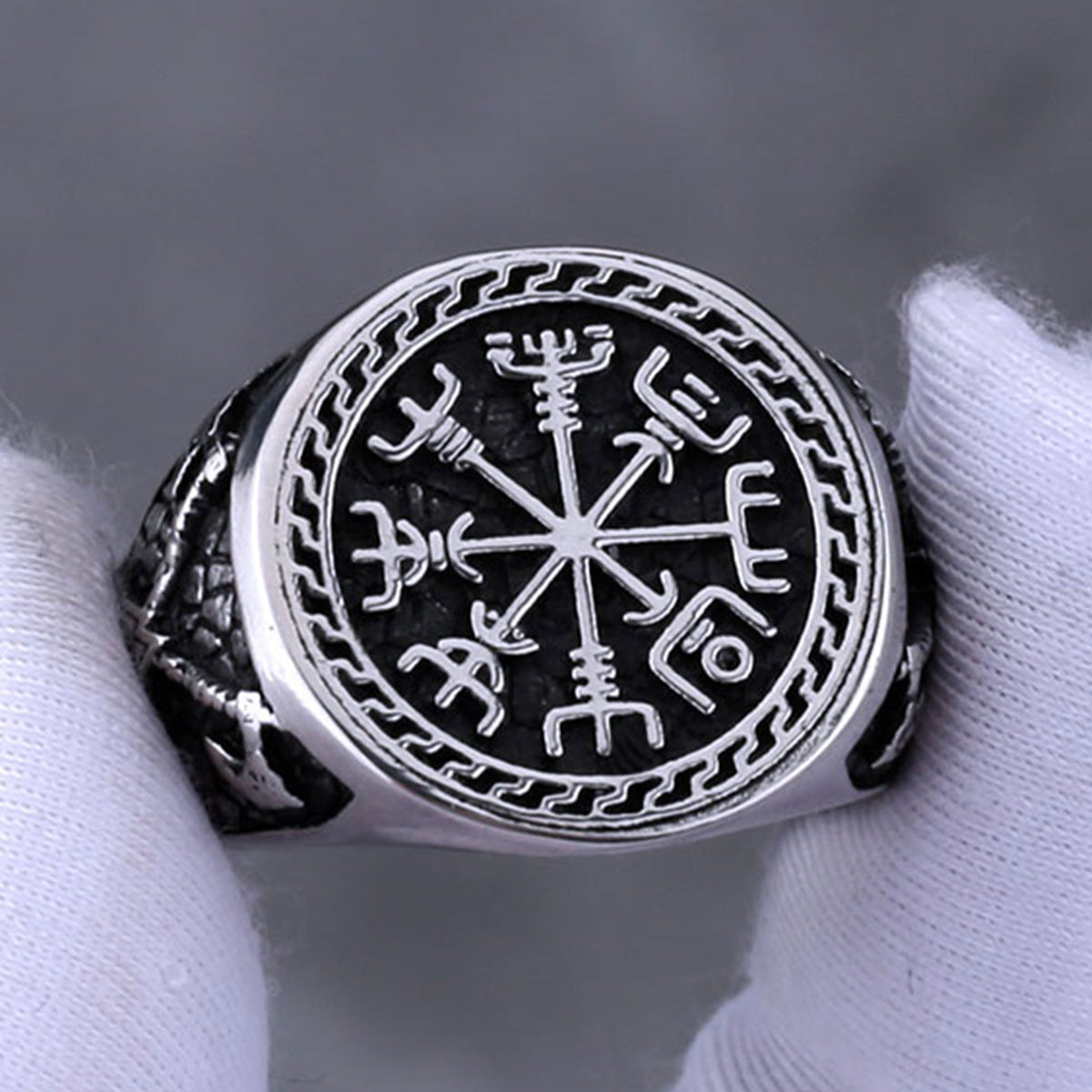 Viking Compass Rune Ring
