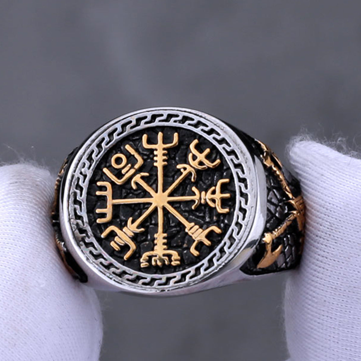 Viking Compass Rune Ring