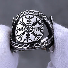 Viking Needle Work Shield Ring