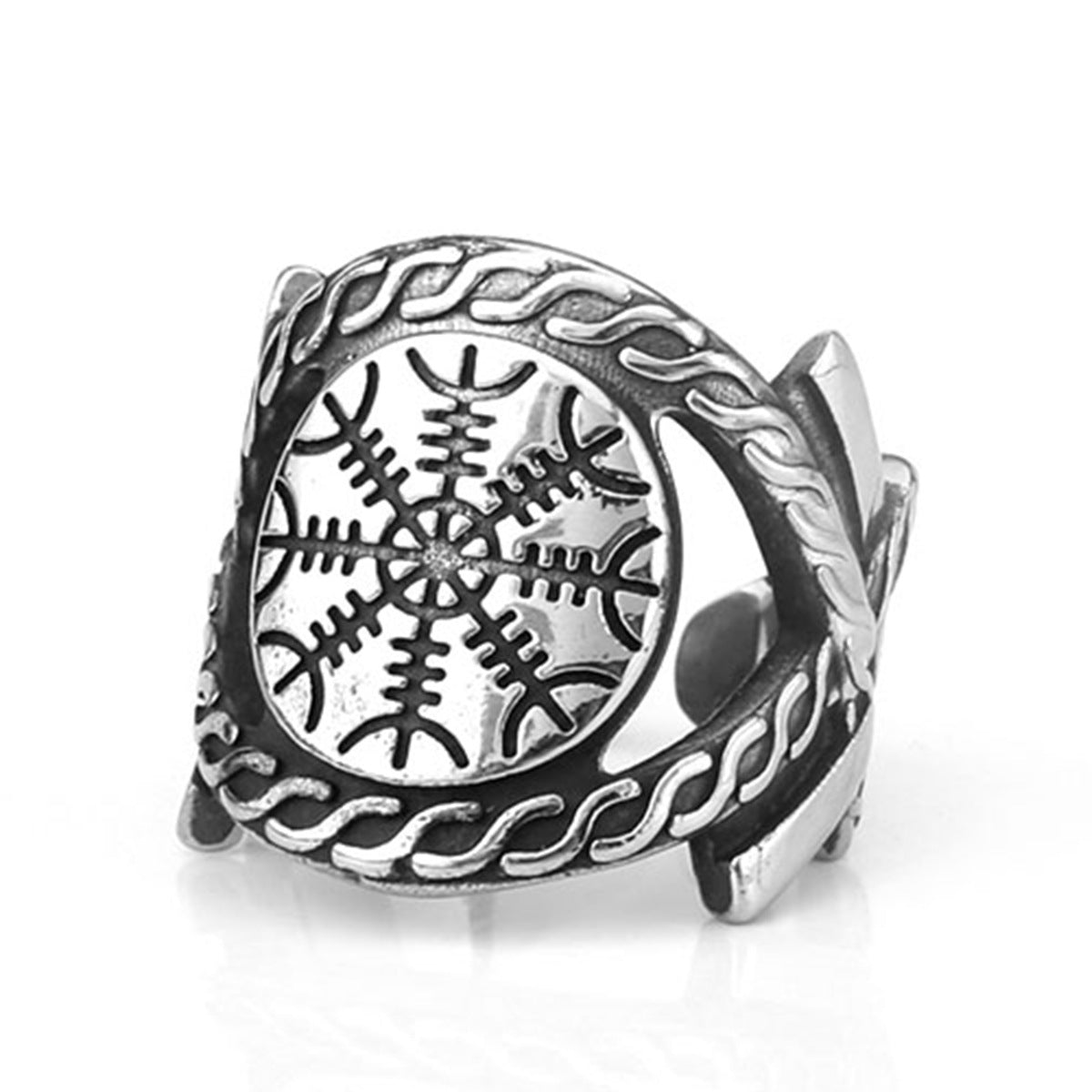 Viking Needle Work Shield Ring