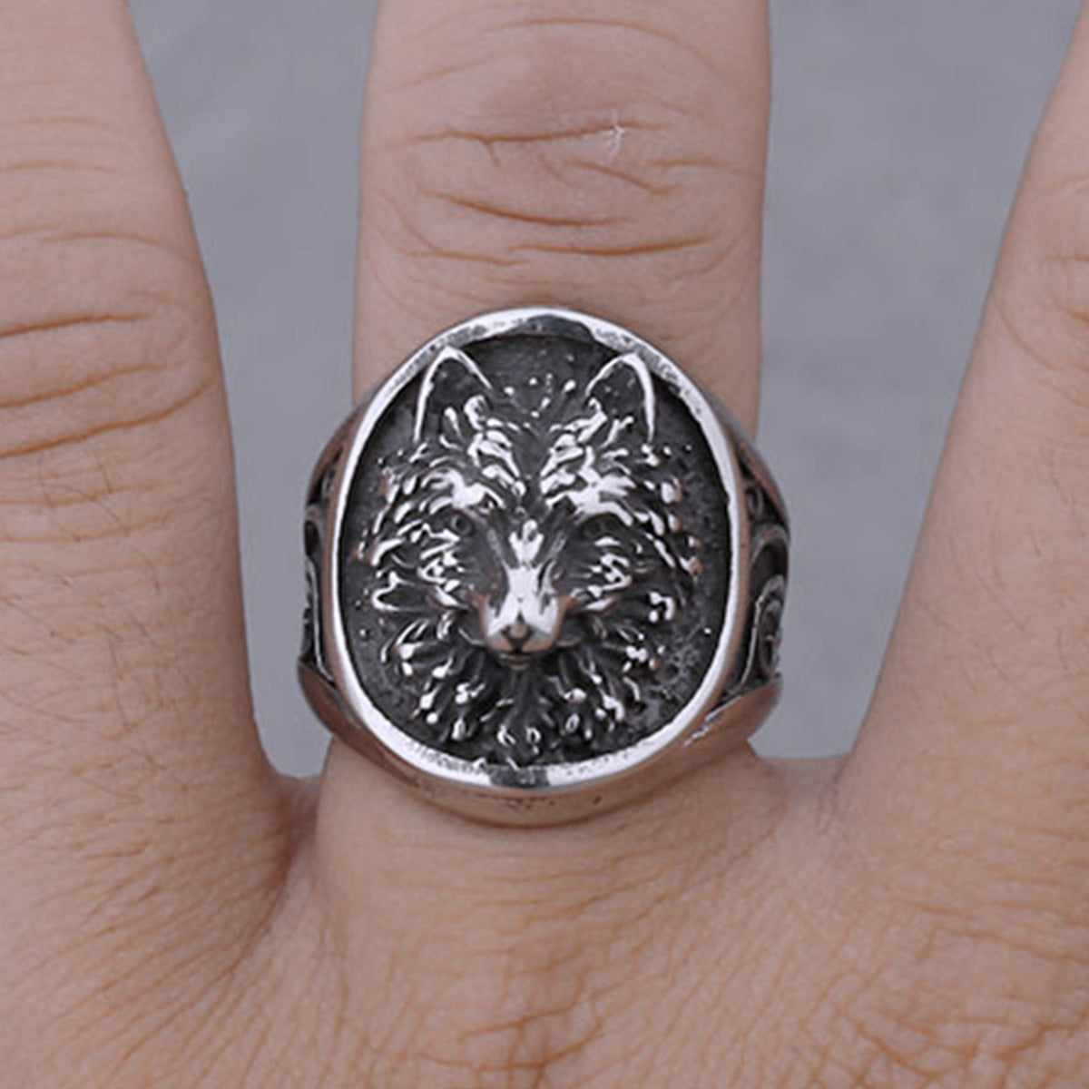 Viking Wolf Fox Animal Ring