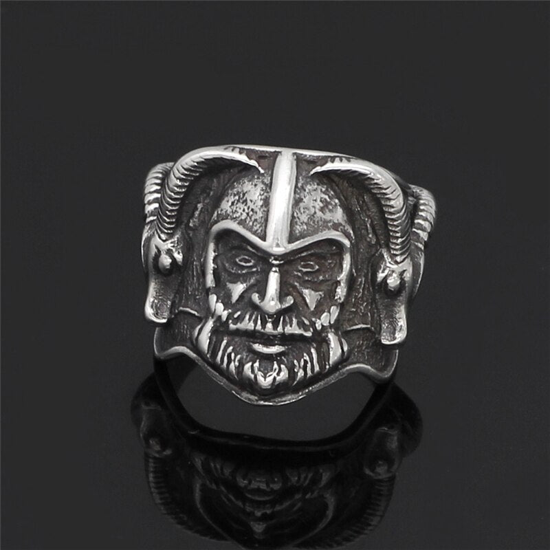 Viking and Sheep-Head Design Ring