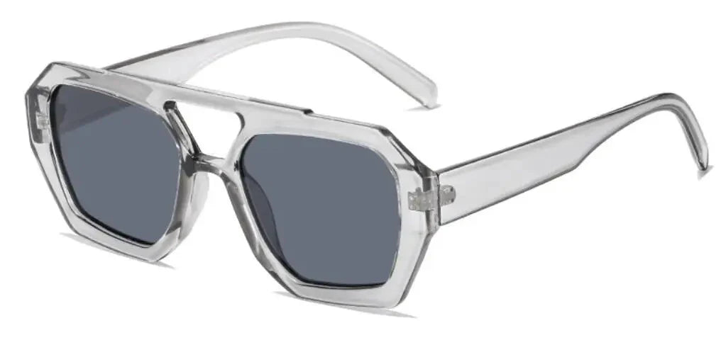 Vintage Octagon Oversized Sunglasses