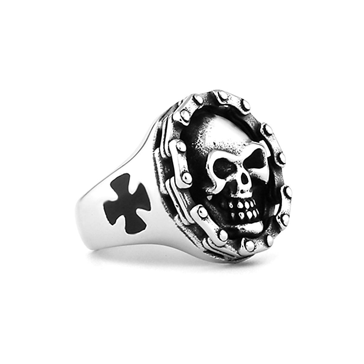 Vintage Punk Skull-Head Design Ring