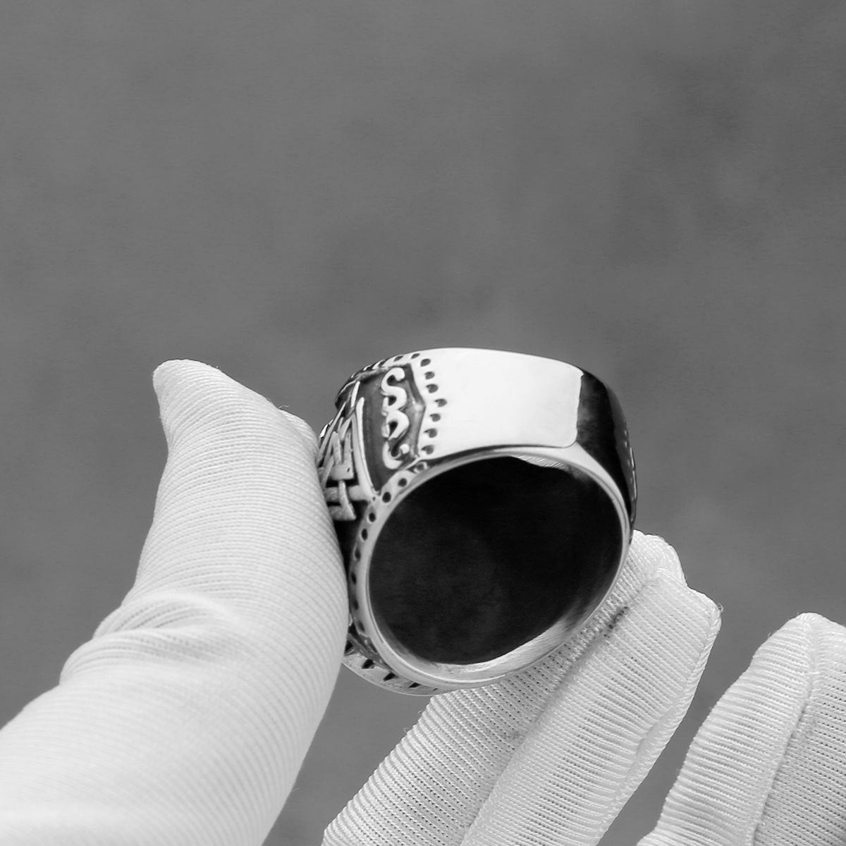 Vintage Triangle Rune Ring