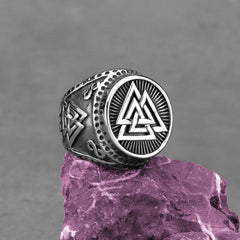 Vintage Triangle Rune Ring