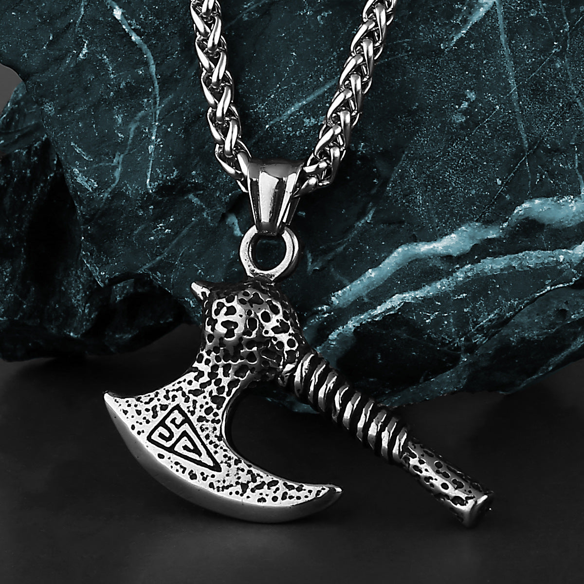 Warrior Axe Rune Pendant Necklace