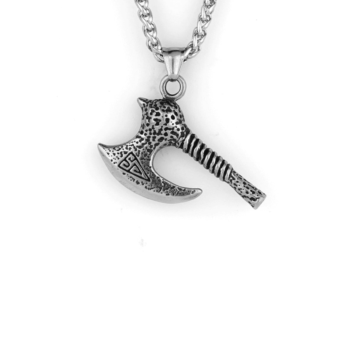 Warrior Axe Rune Pendant Necklace