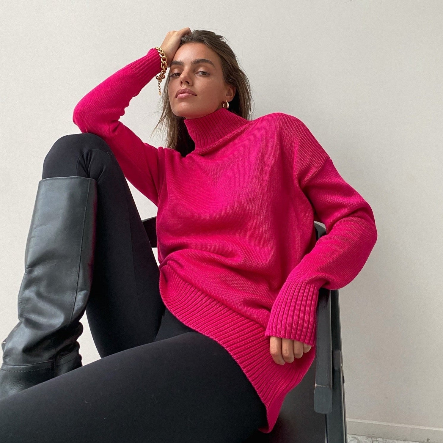 Yani Casual Turtleneck Sweaters