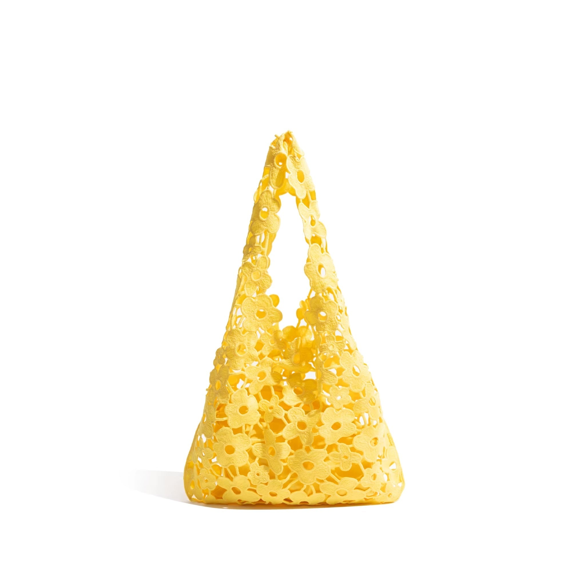 Flower Cut Out Eyelet Hobo Bags
