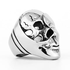 Yin-Yang Double Sided Skull-Design Ring
