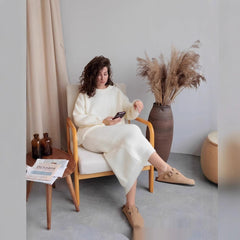 Knitted Overskirt Suit Sweater Split Hip Skirt Elegant
