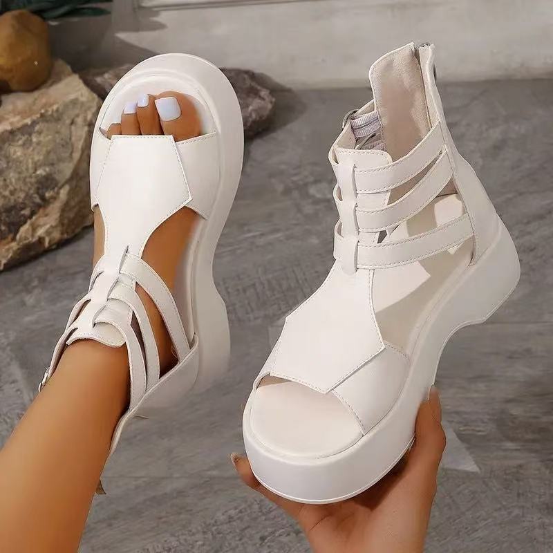 Roman Sandals Sandals Spring And Flat Heel Muffin Women