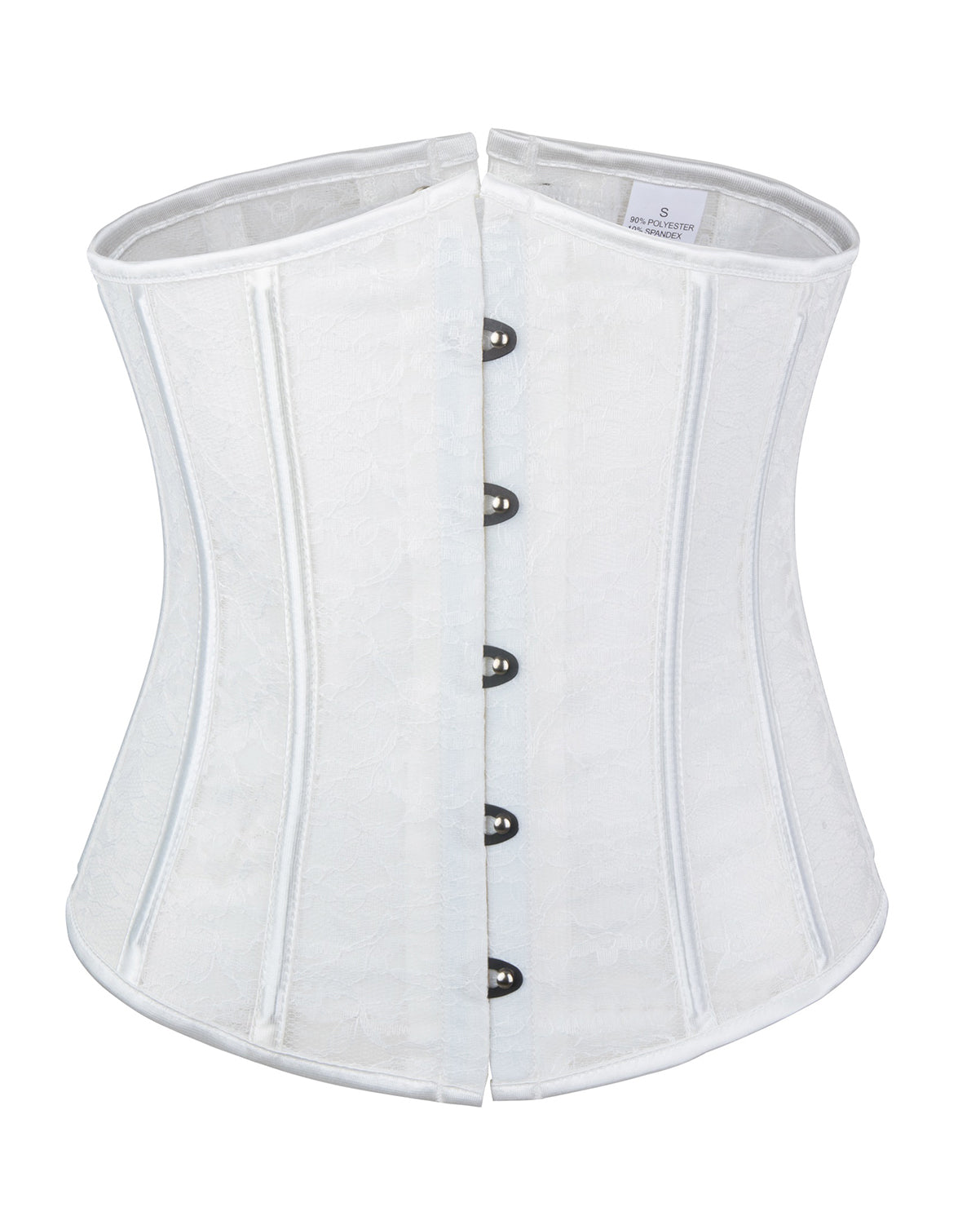 Lacing Corset Top Satin Boned Overbust Body Shaper Bustier