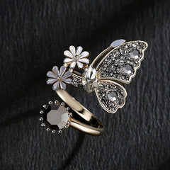 3D Butterfly Ring, Elegant Fairy Style Index Finger Ring, Korean INS Trend, Unique Minimalist Ring