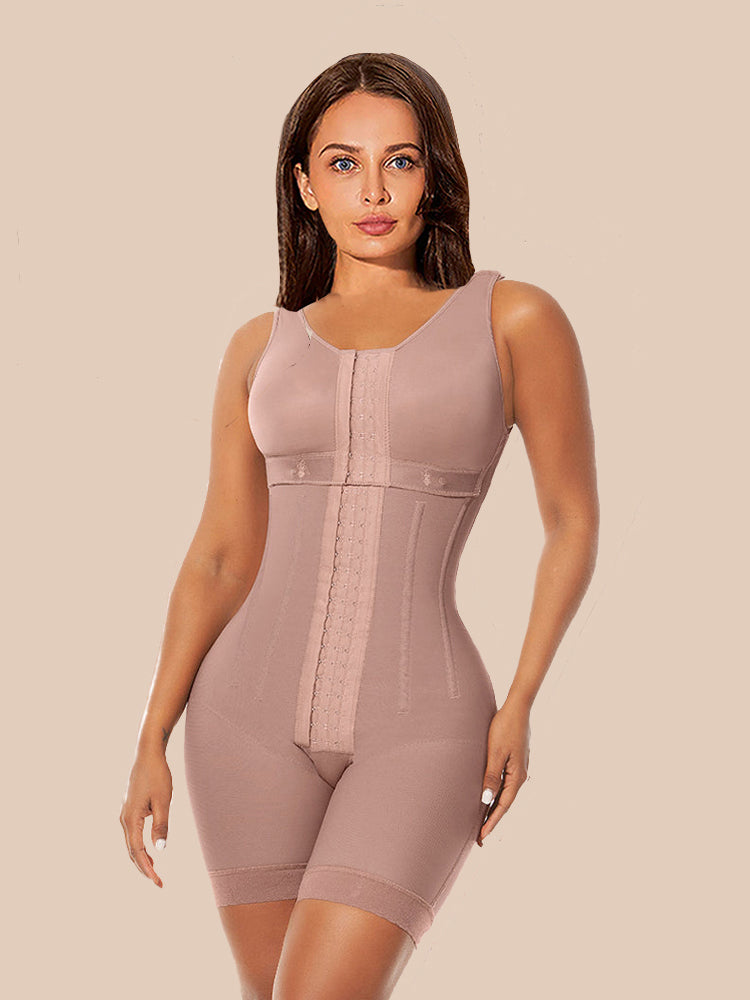 Chest-Packed Body Shaper Postpartum Fajas Colombianas with Bones
