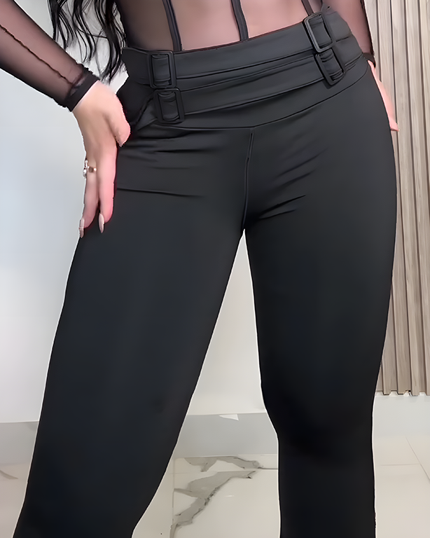 High-Waisted Hip-Lifting Flared Yoga Pants