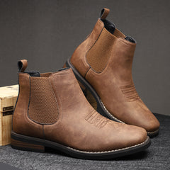 Men's And Casual British Style Mid-calf Martin Boots