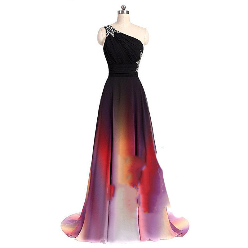 Color Gradient Cocktail Dress