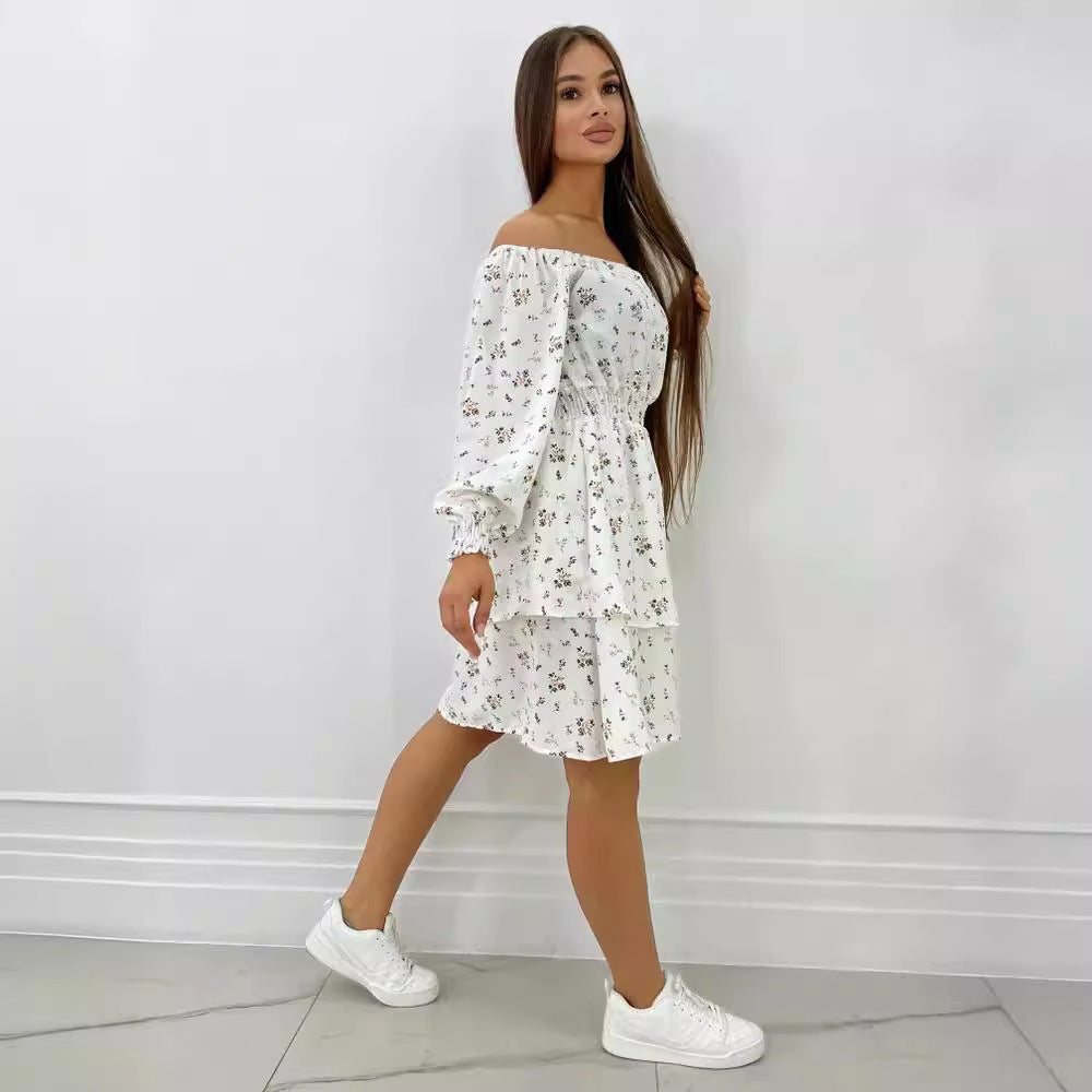 One-neck Temperament Party A- Line Dress