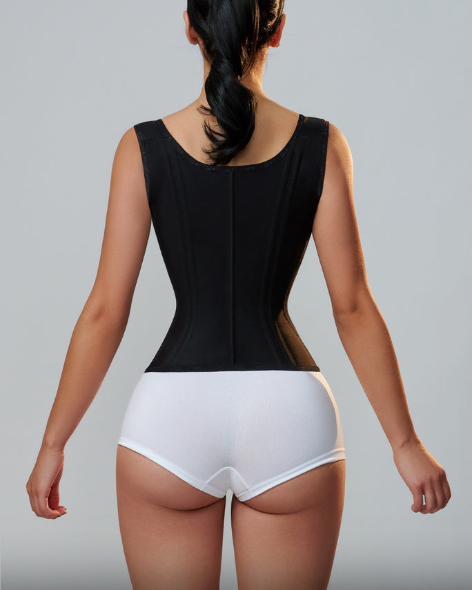 Waist Trainer for Vest Body Shaper Cincher Trimmer Tank Top Sport Girdle with Steel Bones