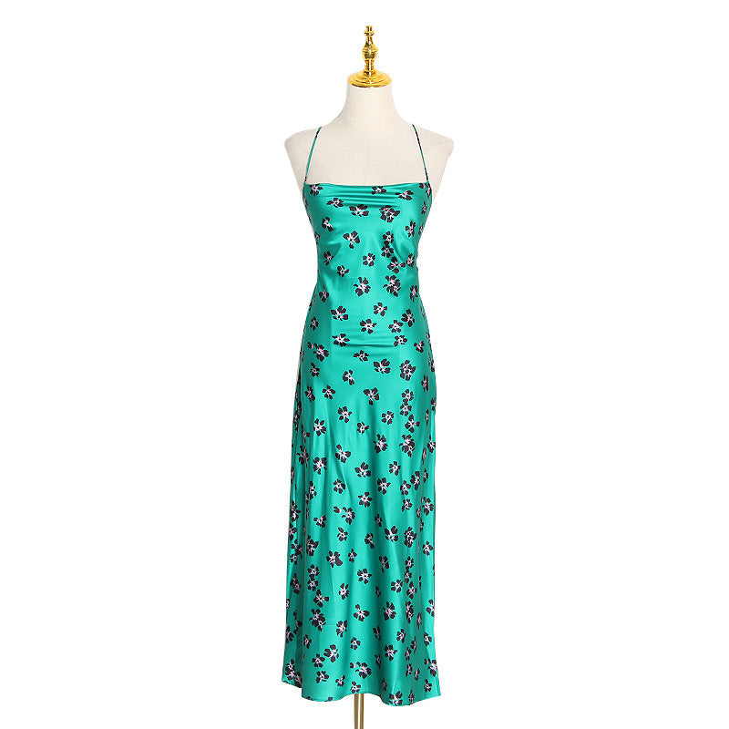 Slim Fit Satin Slip Dress â€?Spaghetti Strap Suspender Style
