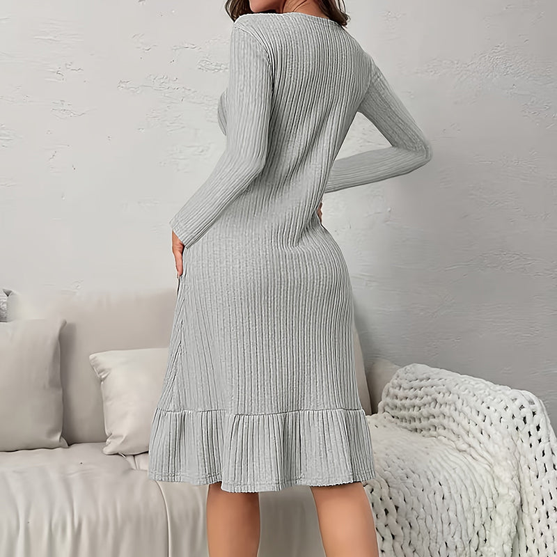 V-Neck Bodycon Midi Dresses