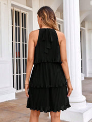 Strapless Daily With Spring And Multi-layer Design Dresses