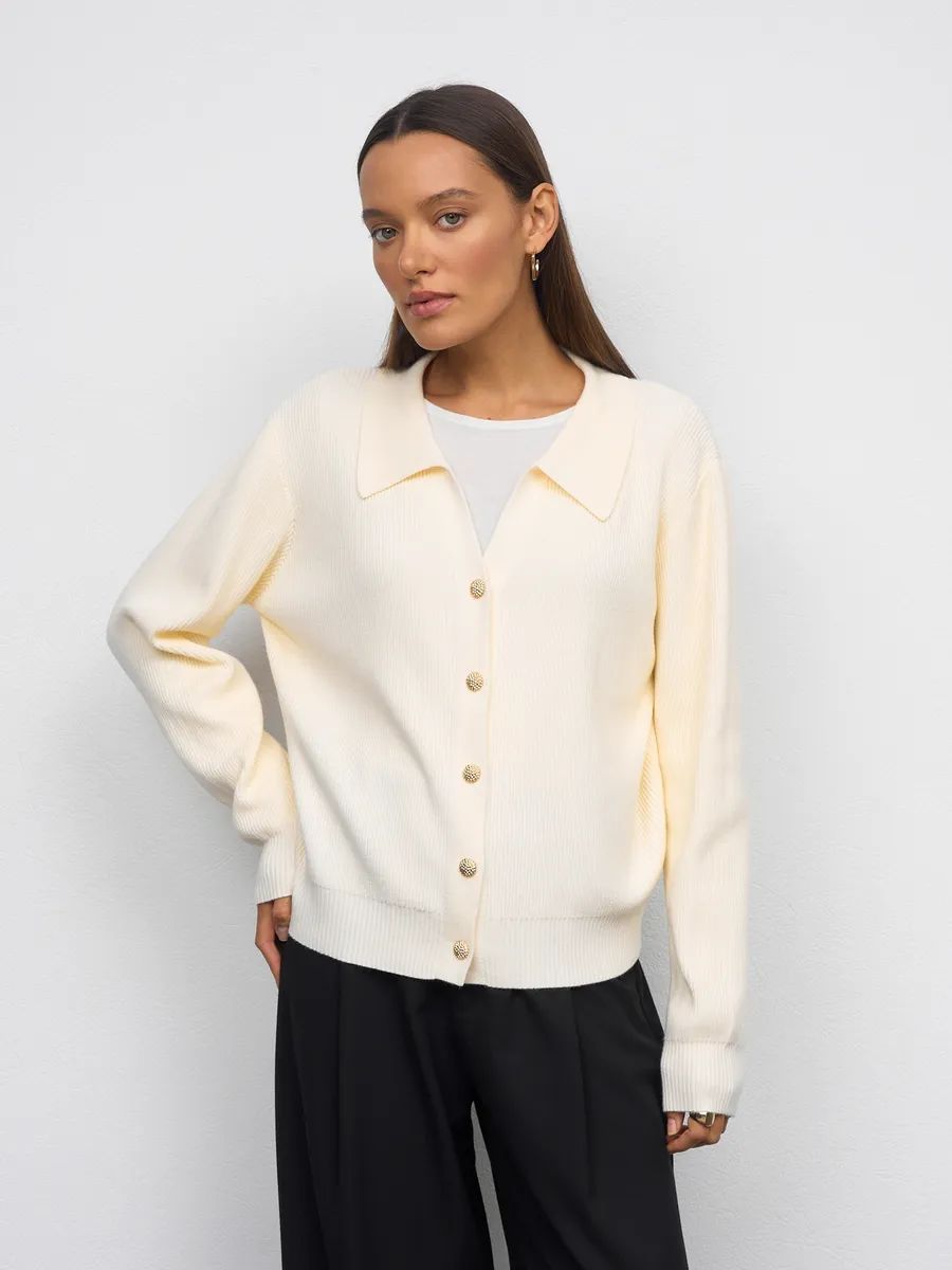 V-neck Casual Knitted Cardigan