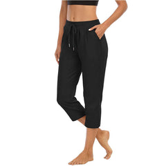 Capris with Drawstring and Pockets