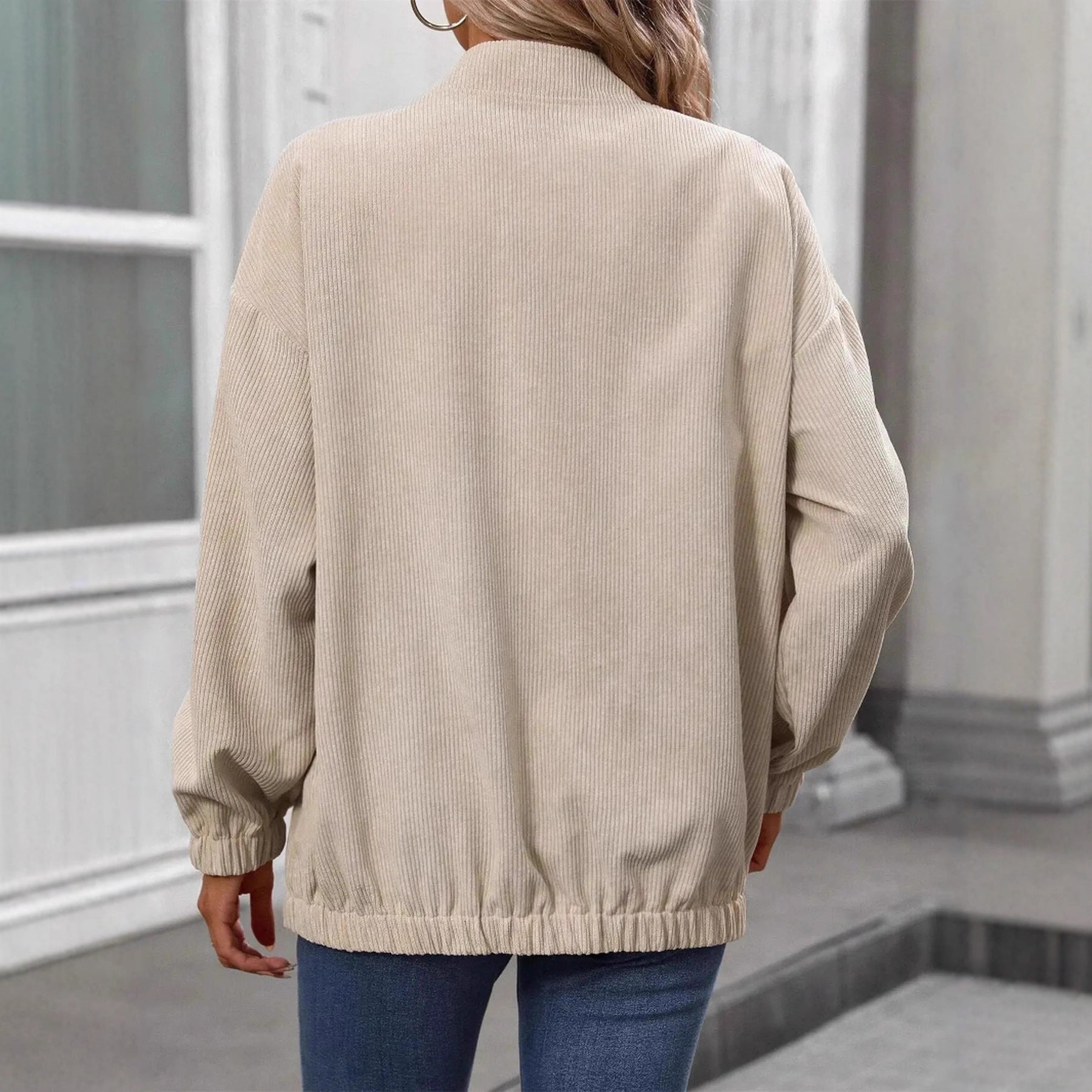 Pocket Cardigan Elegant Loose Tops