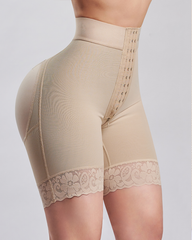 Flat High Waist Stretch Shorts