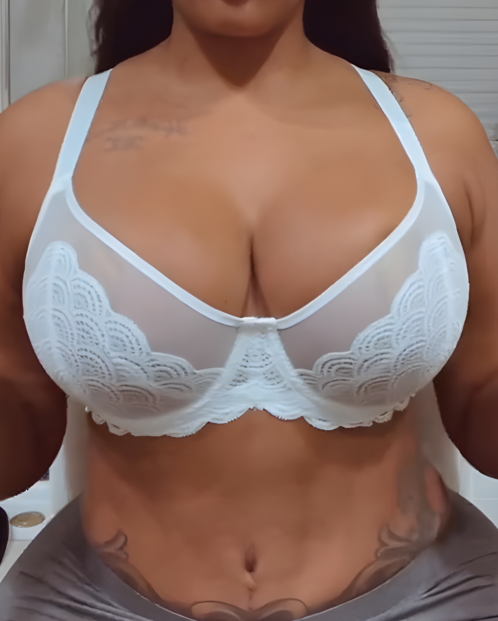 Lace Sheer Mesh Bra