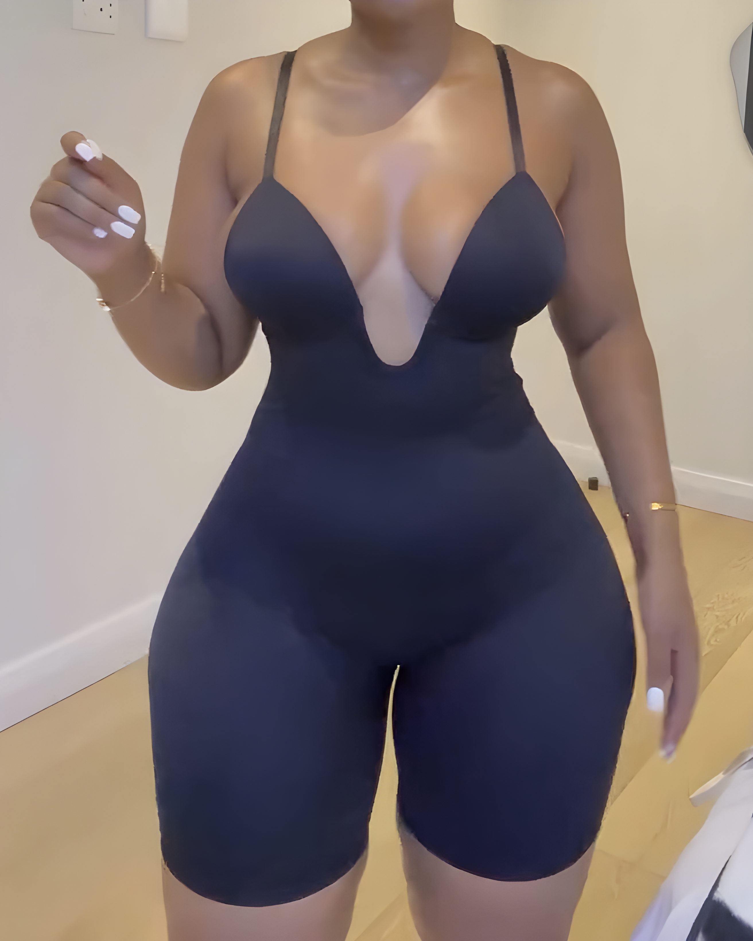 Deep V Neck Low Back Full Body Shaper