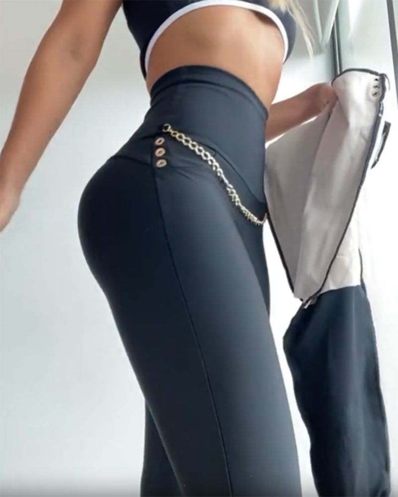 High Waist Butt Lifter Black Leggings