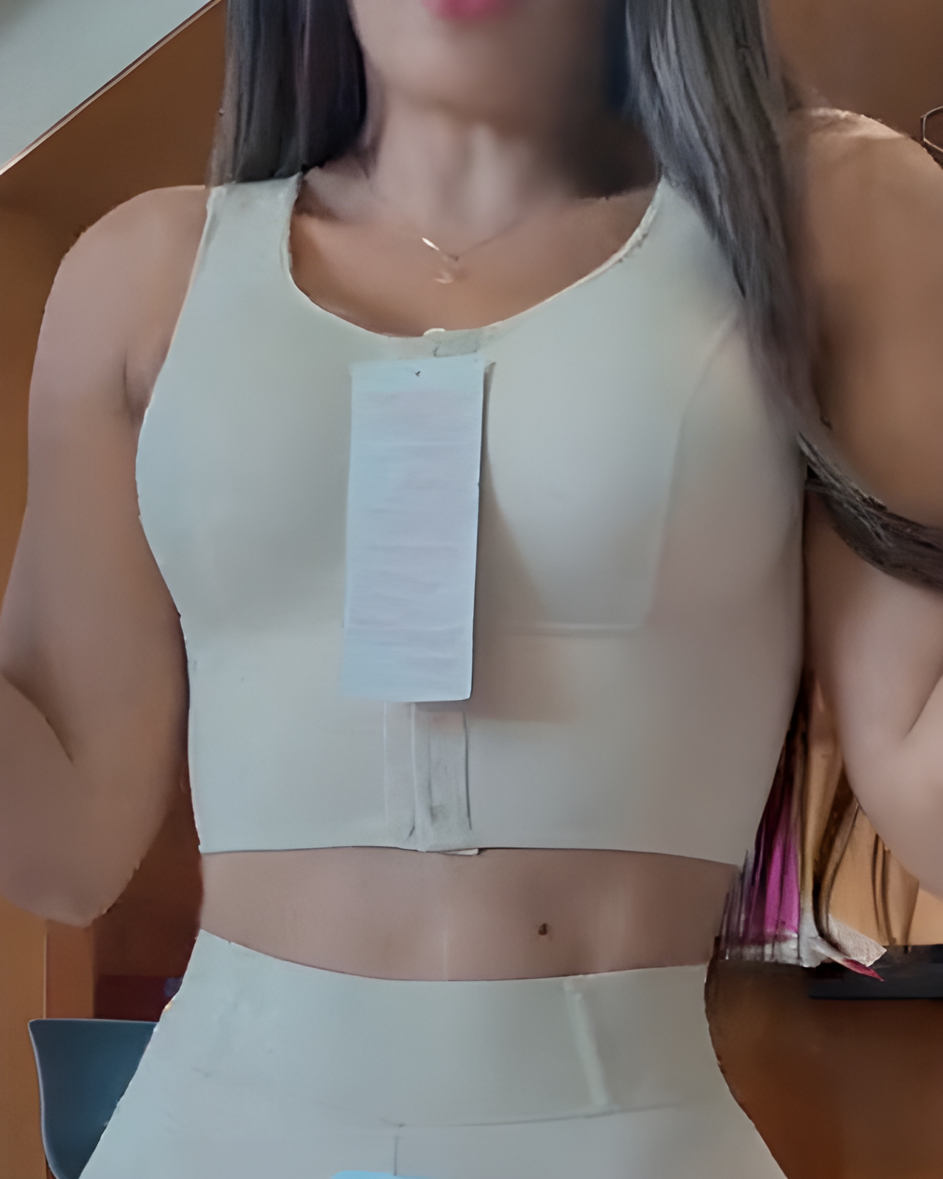 Wide Strap Hook and Eye Shaping Bra