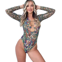 Triangle-Strap One-Piece Swimsuit