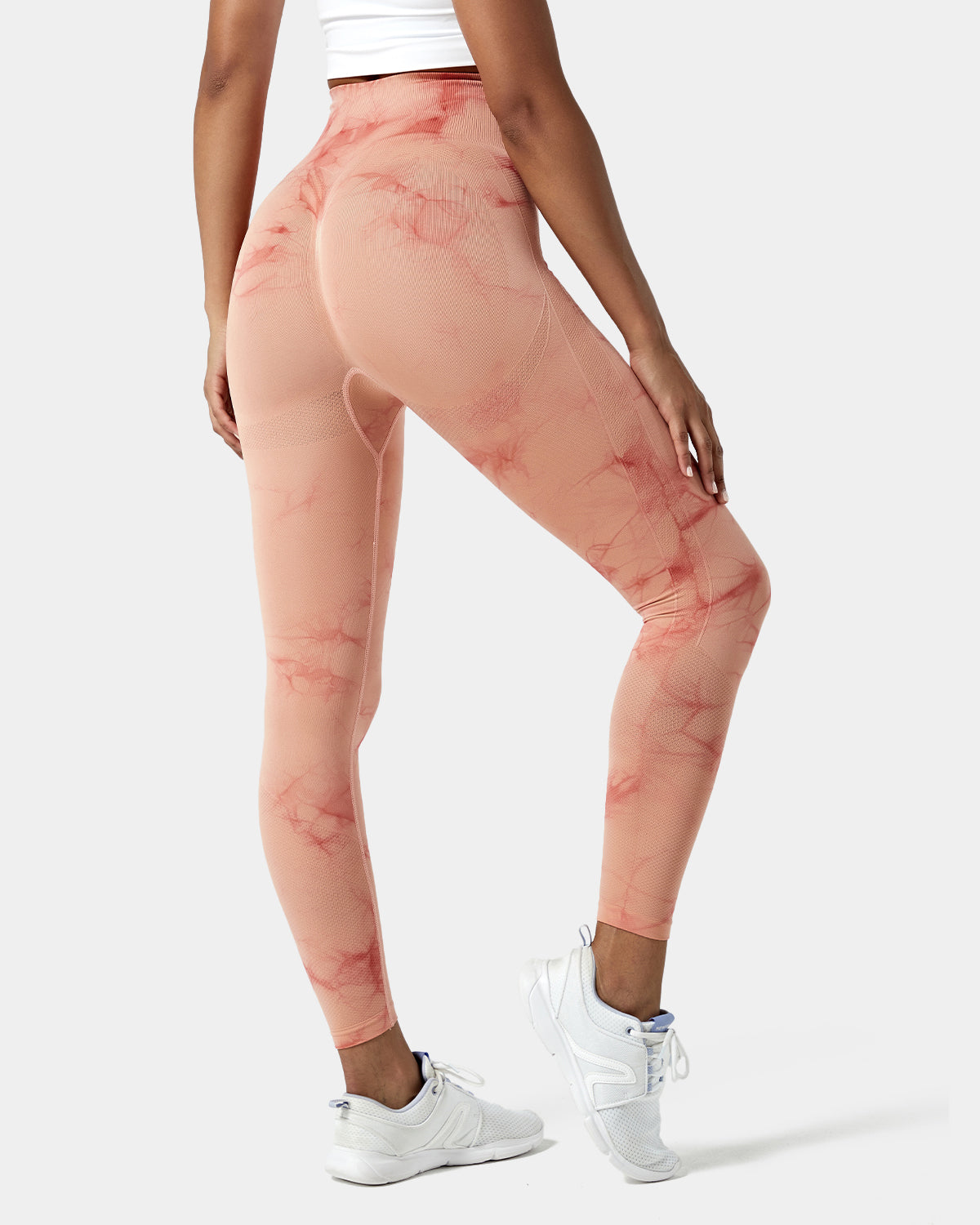 Seamless Flow High Waisted Tie Dye 7/8 Leggings